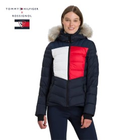 Doudoune de ski ROSSIGNOL x HILFIGER  Flag E Fur Tricolore Femme