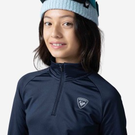 Sous vêtement ROSSIGNOL 1/2 zip Warm Stretch Bleu marine Fille