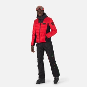 Doudoune à capuche ROSSIGNOL Hero Hybrid Light Rouge Orangé Homme