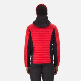 Doudoune à capuche ROSSIGNOL Hero Hybrid Light Rouge Orangé Homme