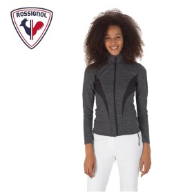 Veste zippée ROSSIGNOL React Merino Gris Femme