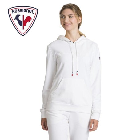 Sweat à capuche ROSSIGNOL Logo Hood Blanc Femme