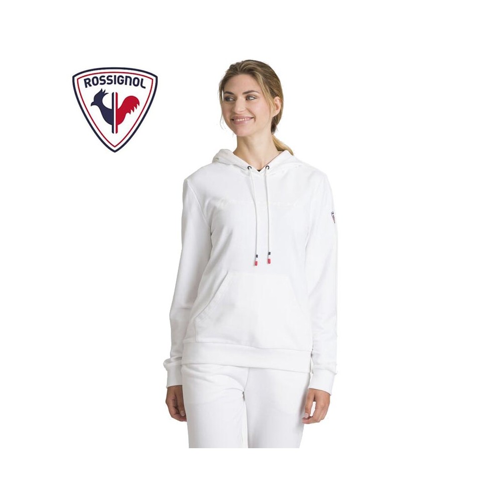 Sweat à capuche ROSSIGNOL Logo Hood Blanc Femme