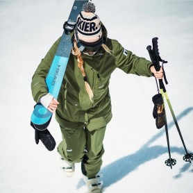 Parka de ski PLANKS All Time Insulated Kaki Femme