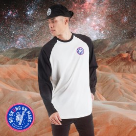 Tee-shirt PLANKS No Skiing on Mars Blanc Cassé Homme