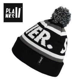 Bonnet à pompon PLANKS Skier Bobble Noir Unisexe