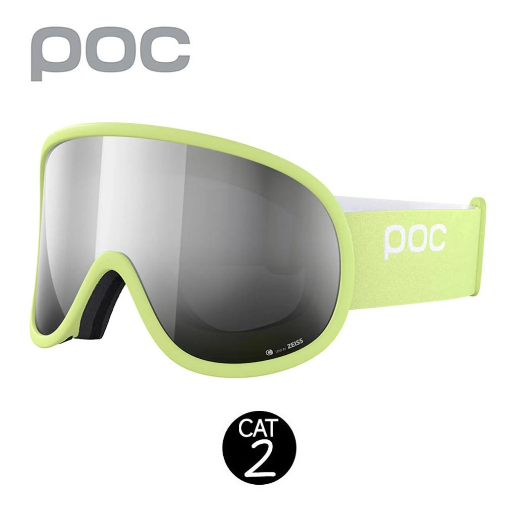 Masque de ski POC Retina Clarity Lime Unisexe Cat.2