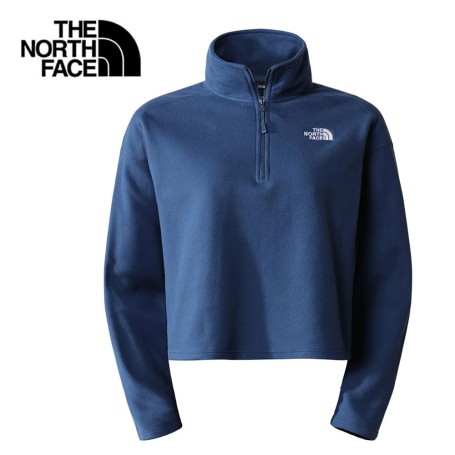 Sweat polaire THE NORTH FACE W100 Glacier Cropped Bleu Femme