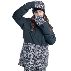 Parka de ski PLANKS All Time Insulated Noir/Blanc Femme