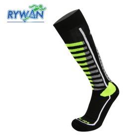 Chaussettes de ski RYWAN Fury Noir / Jaune fluo Unisexe