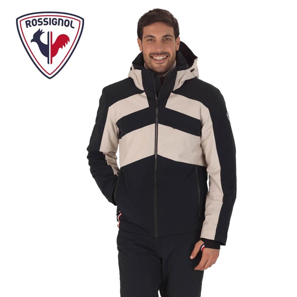 Veste de ski ROSSIGNOL React Merino Beige/Noir Homme