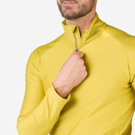 Maillot thermique ROSSIGNOL Classique 1/2 zip Jaune Homme