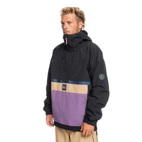 Anorak de ski QUIKSILVER Steeze Noir Unisexe