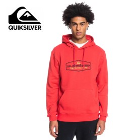 Sweat à capuche QUIKSILVER Omni Lock Up Rouge Homme