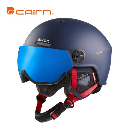Casque de ski CAIRN Eclipse Rescue  Bleu / Rouge Unisexe - Cat.3
