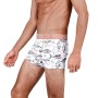 Boxer coton NO PUBLIK Fish Blanc Homme