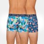 Boxer Microfibre x 2 NO PUBLIK Neon Garden Multicolore Homme