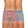 Boxer Microfibre x 2 NO PUBLIK Skull Kashmir Noir/Rouge Homme