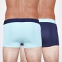 Boxer coton x 2 NO PUBLIK Blue Cool Bleu Homme