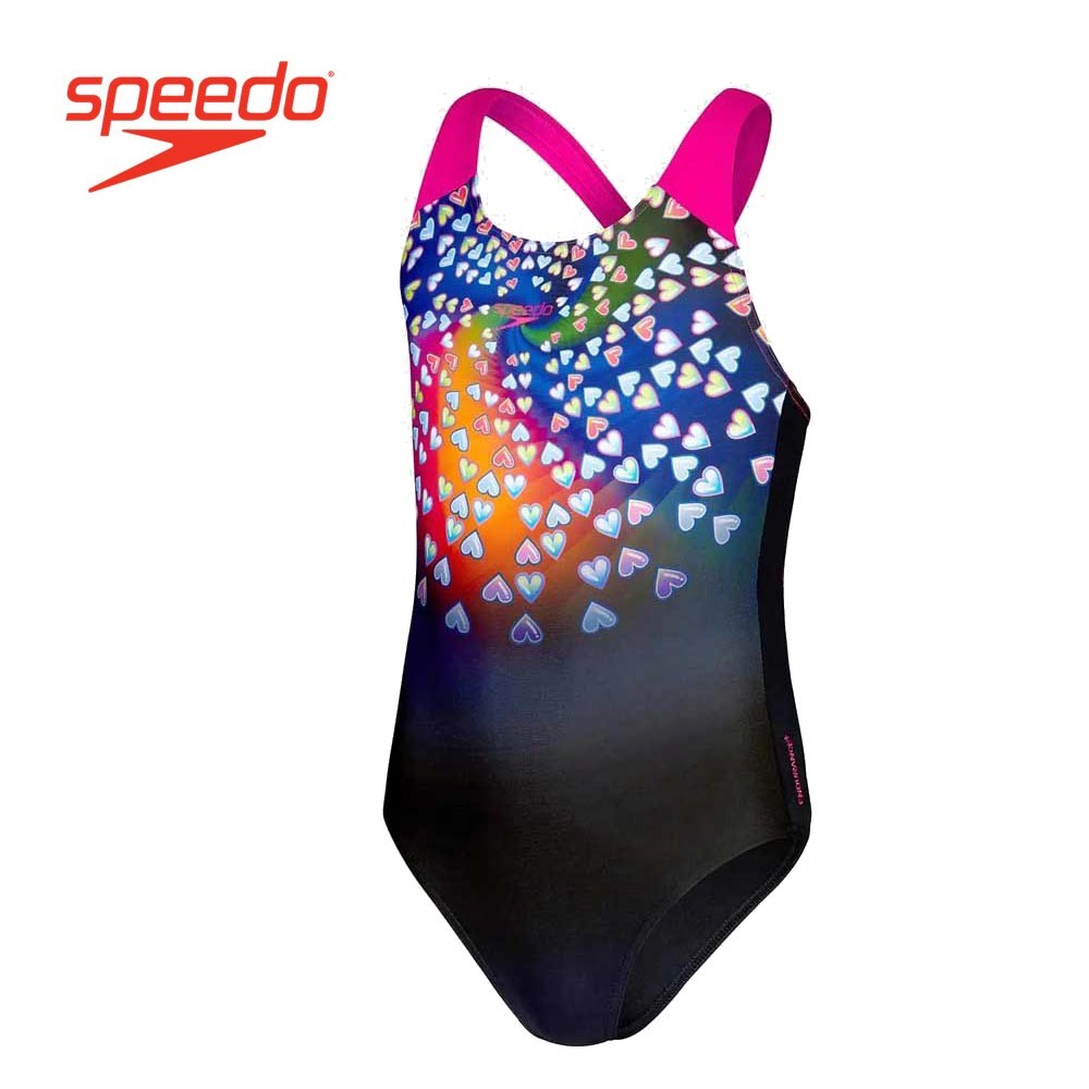 Maillot de bain SPEEDO Digital Placement Splashback Coeur Fille