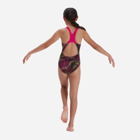 Maillot de bain SPEEDO Allover Splashback Rose / Jaune Fille