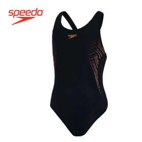 Maillot de bain SPEEDO Placement Muscleback Noir / Orange Fille