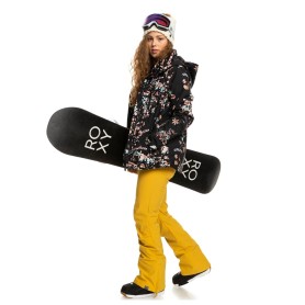 Veste de snowboard ROXY Jetty Noir Fleuri Femme