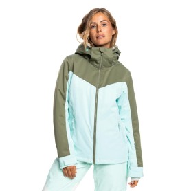 Veste de ski ROXY Free Jet Block Vert / Bleu Femme