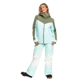 Veste de ski ROXY Free Jet Block Vert / Bleu Femme