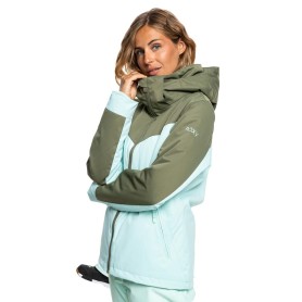 Veste de ski ROXY Free Jet Block Vert / Bleu Femme