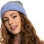 Bonnet à revers ROXY Freja Gris / Violet Femme