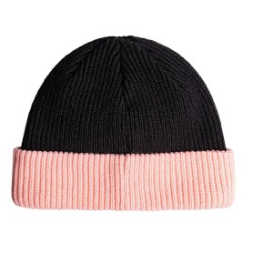 Bonnet à revers ROXY Freja Noir / Rose Femme