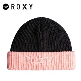 Bonnet à revers ROXY Freja Noir / Rose Femme