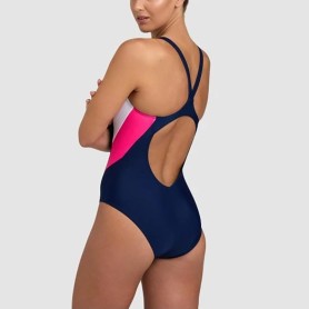 Maillot de bain ARENA Swimsuit V Back Panel Bleu Femme