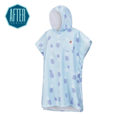 Poncho de bain AFTER ESSENTIALS Pineapple Bleu Unisexe