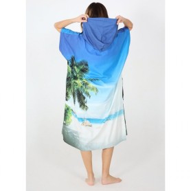 Poncho de bain AFTER Microfiber Tahiti Unisexe