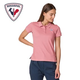 Polo ROSSIGNOL Logo Polo Rose Femme