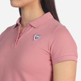Polo ROSSIGNOL Logo Polo Rose Femme