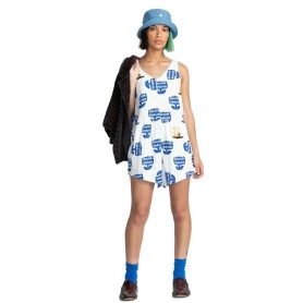 Combishort ELEMENT Sofia Blanc / Bleu Femme
