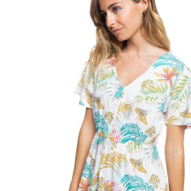 Robe longue ROXY Girly Community Blanc Femme