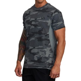 T-shirt RVCA Sport Vent Noir Camouflage Homme