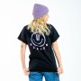 Tee-shirt PLANKS Organic Smiley Noir Femme