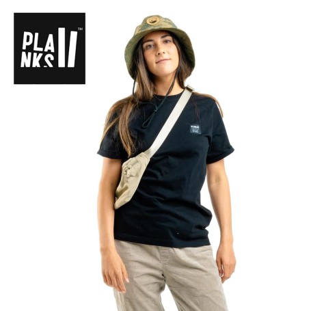 Tee-shirt PLANKS Essentials Organic SS Noir Femme