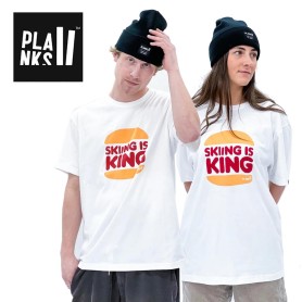 Tee-shirt PLANKS Skiing is King Unisexe