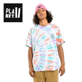 Tee-shirt PLANKS Organic Smiley Tie-dye Homme