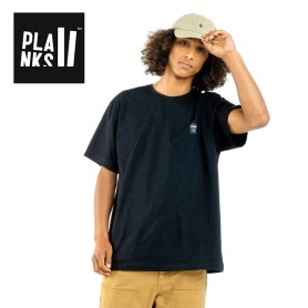 Tee-shirt PLANKS Essentials Organic SS Noir Homme