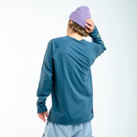 Tee-shirt PLANKS Organic LS Smiley Navy Homme
