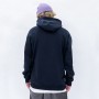 Sweat à Capuche PLANKS Organic Raglan Noir Unisexe
