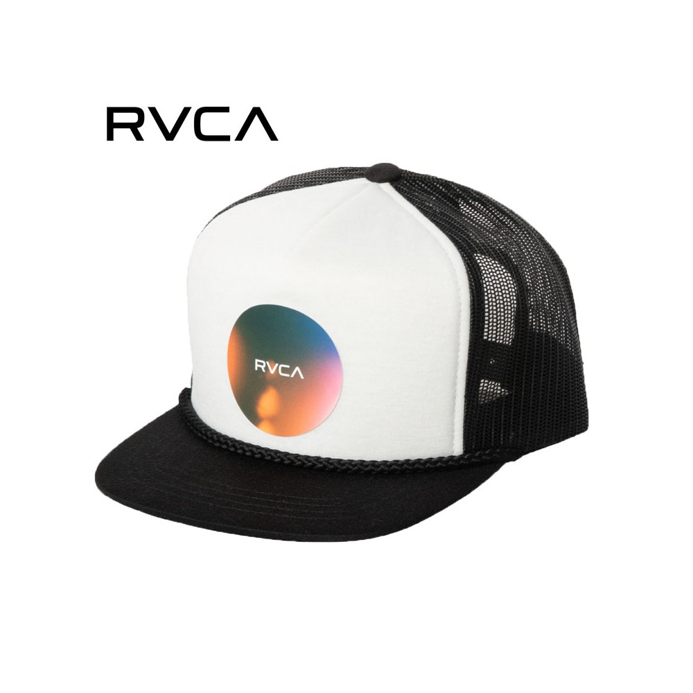 Casquette RVCA Lense Foamy Trucker Noir et Blanc Junior
