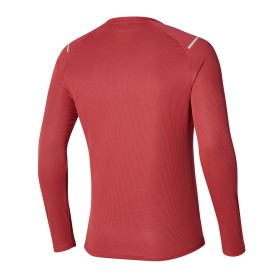 Tee-shirt MIZUNO Dryaeroflow LS HZ Rouge Homme